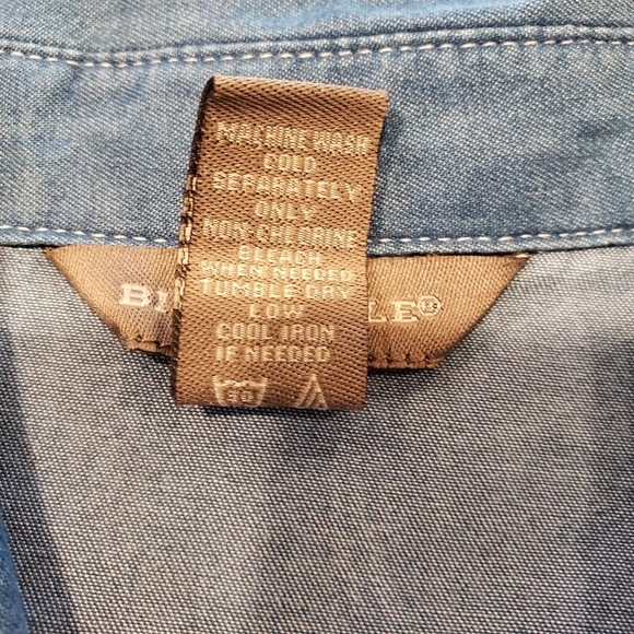 Bit & Bridle Sleevless Denim Jean Shirt Dress Size Small NWT! - Picture 6 of 6